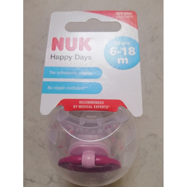NUK SUC HAPPY DAYS+ BOITE 6-18M NUK SUC HAPPY DAYS+ BOITE 6-18M